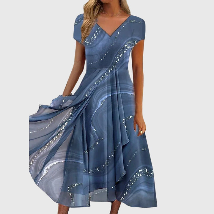 Asha - Fliessendes Midi-Kleid