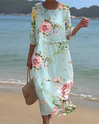 Keely - Sunset Flower Kleid