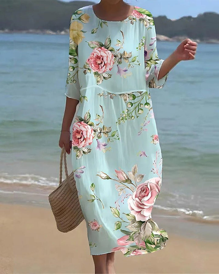 Keely - Sunset Flower Kleid
