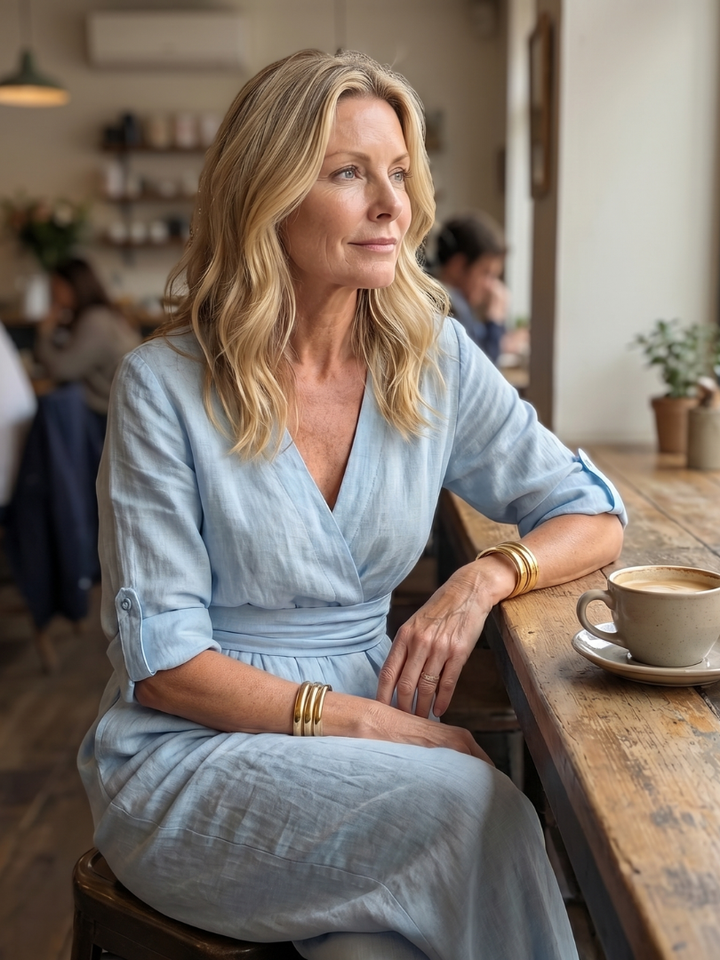 Wanda - Kreuz-Front Weitbeiniger Jumpsuit