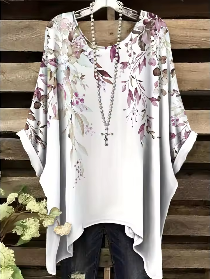 Blythe - Vintage Bohemian Floral Print Damen T-Shirt