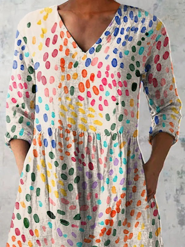 Bernadette - V-Ausschnitt Langarmshirt