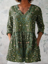 Addison - V-Ausschnitt Langarmshirt
