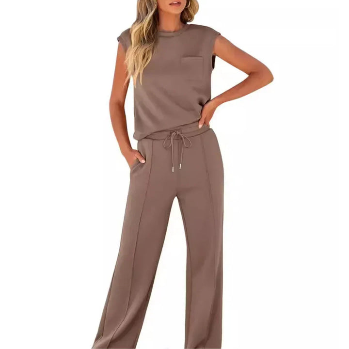 Lolly - Weiches schwarzes Lounge-Set, entspannte Passform, zweiteilig