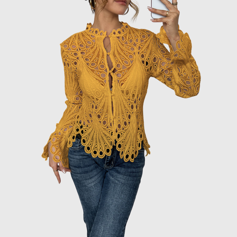 Brielle - Moderne Bluse mit hohlem Detail