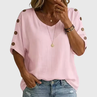 Bellie - Lockeres Wohlfühl-Shirt mit Knopfleiste