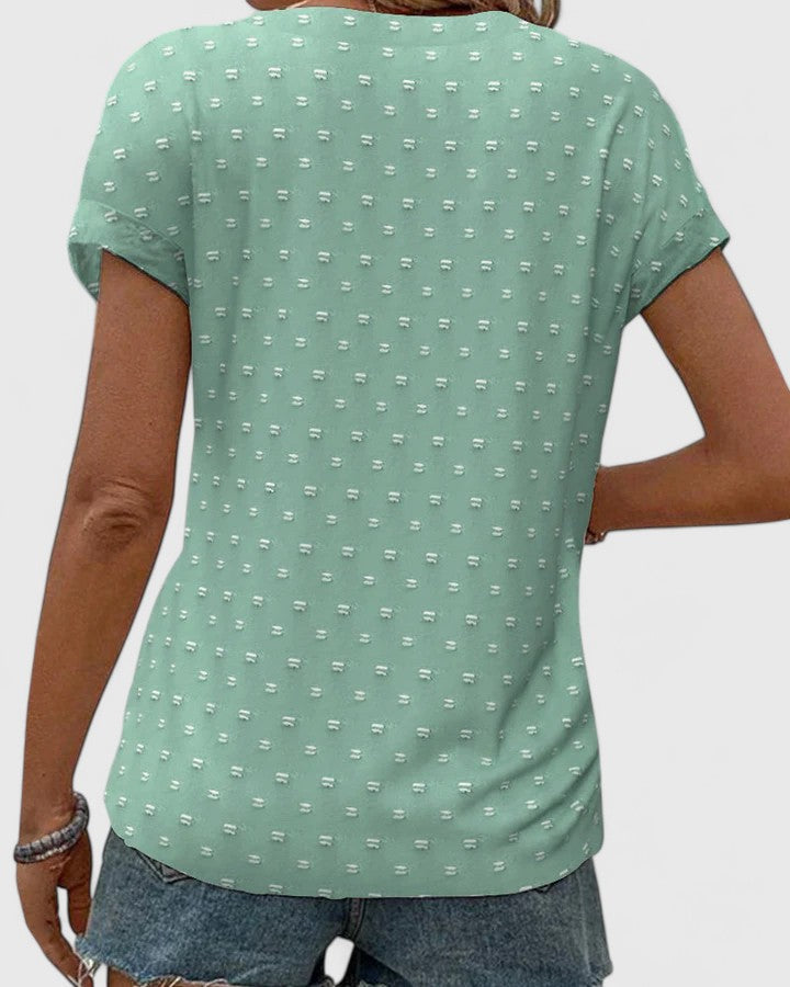 Thea - Bequemes V-Ausschnitt-Shirt