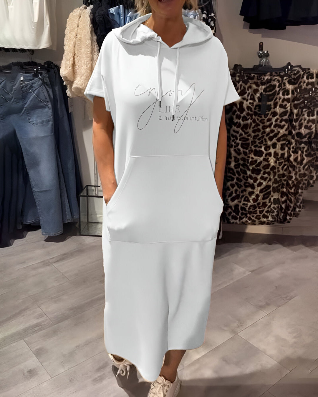 Bridget - Lässiges Hoodie-Kleid