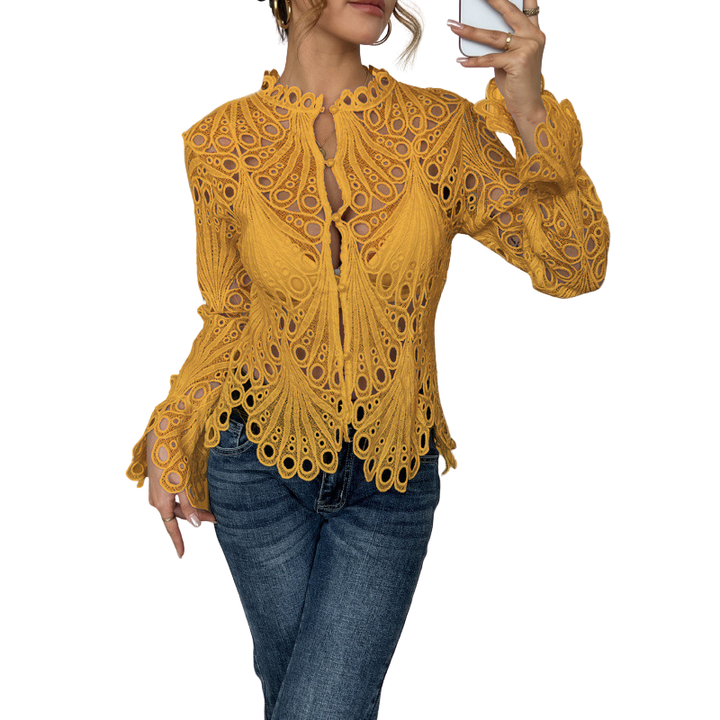 Brielle - Moderne Bluse mit hohlem Detail