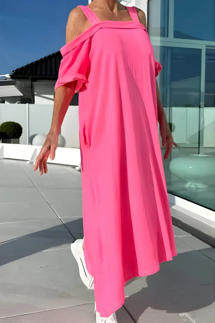 Shaira - Langes Off-Shoulder Sommerkleid