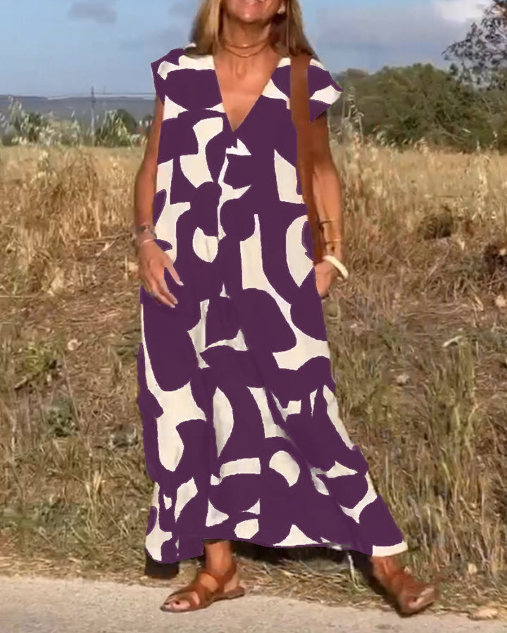 Kendall - Lässiges Abstract Kleid