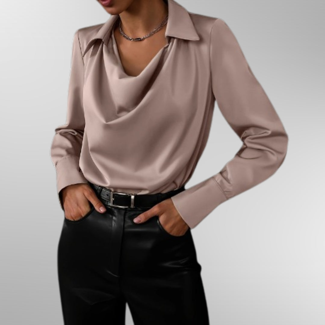 Alivia - Elegante Satinbluse