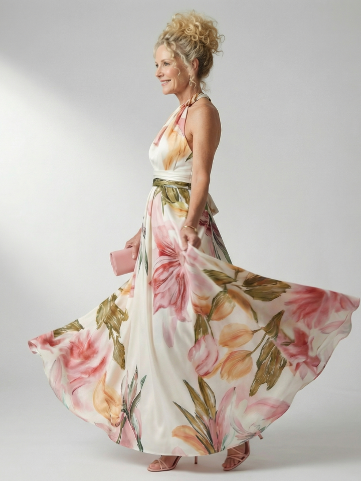 Amiel - Leichtes Floral-Maxikleid