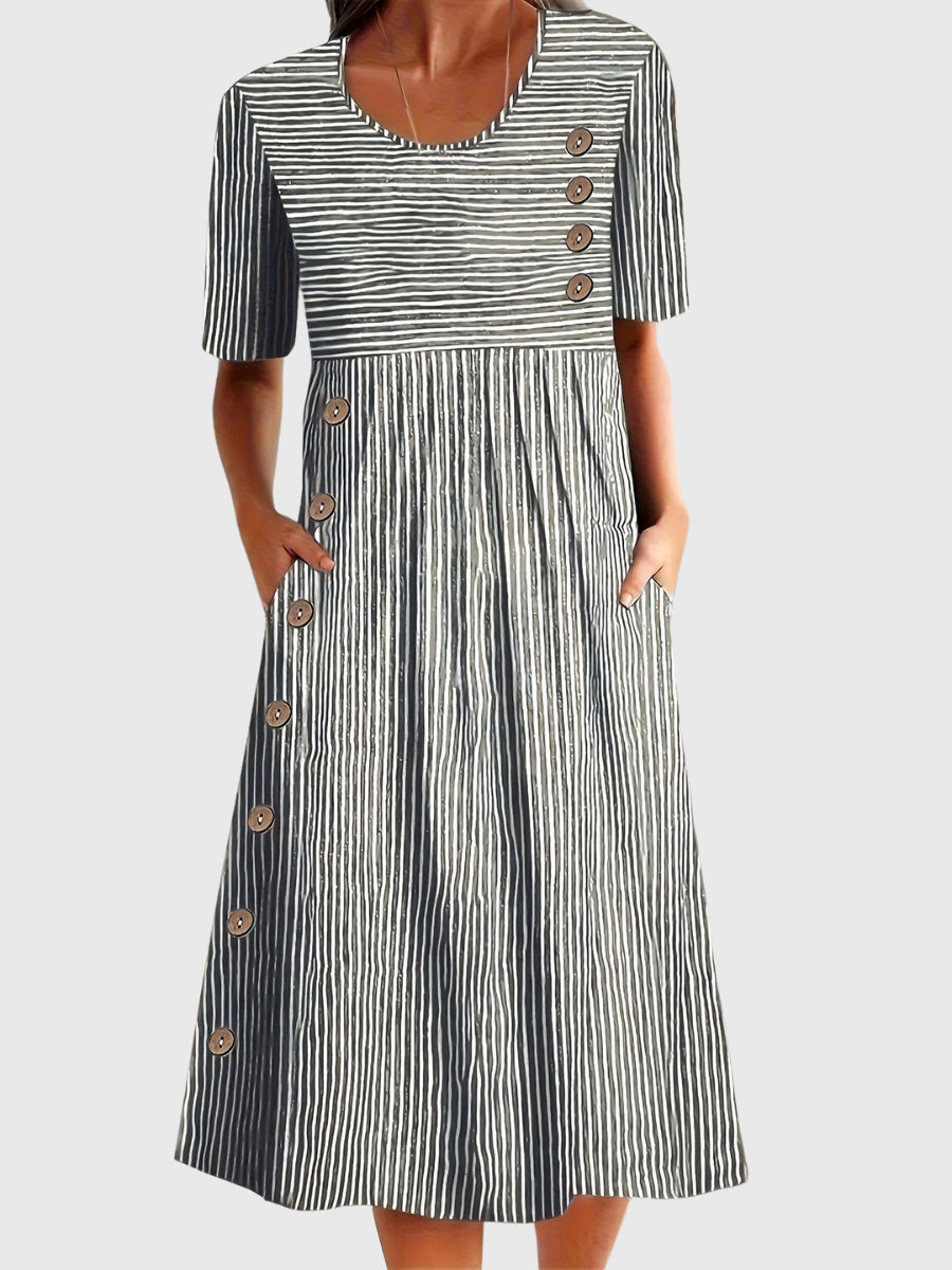 Whitney - Gestreiftes Sommerkleid