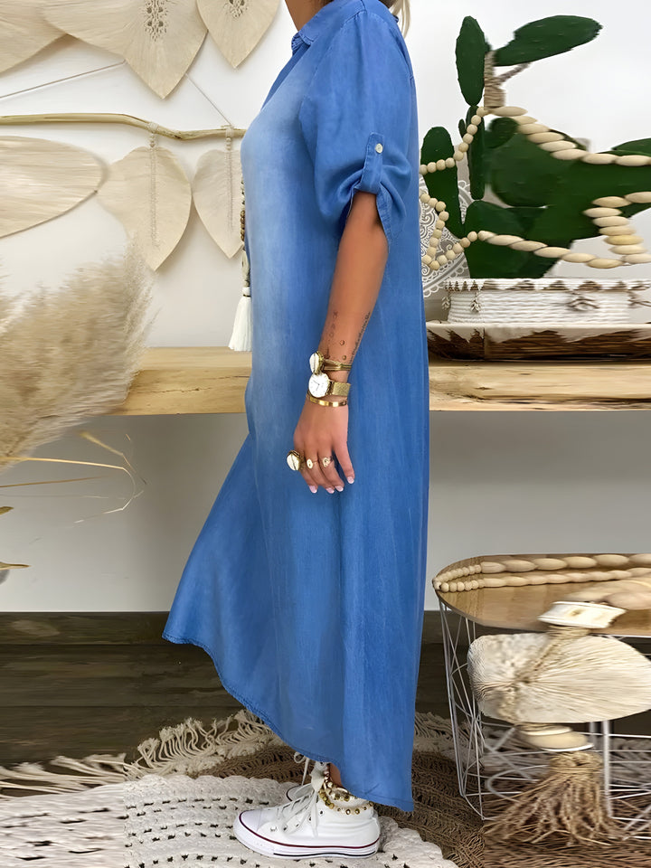 Lexi - Schickes Denim-Maxikleid