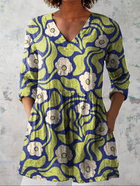 Galina - V-Ausschnitt Langarmshirt