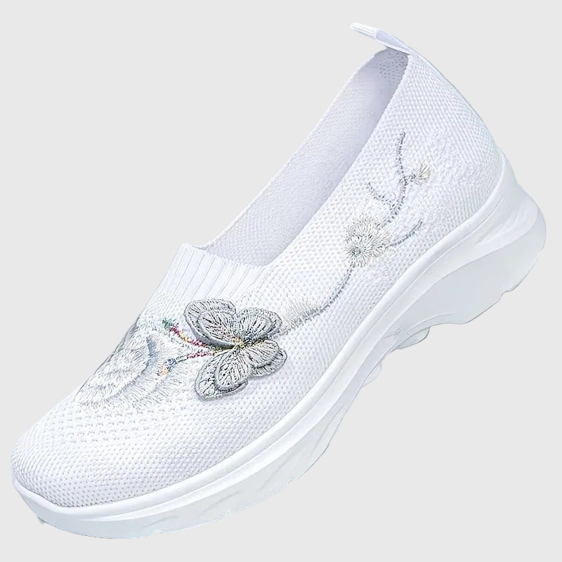 Leetha - Schmetterlingsgestickte Slipper