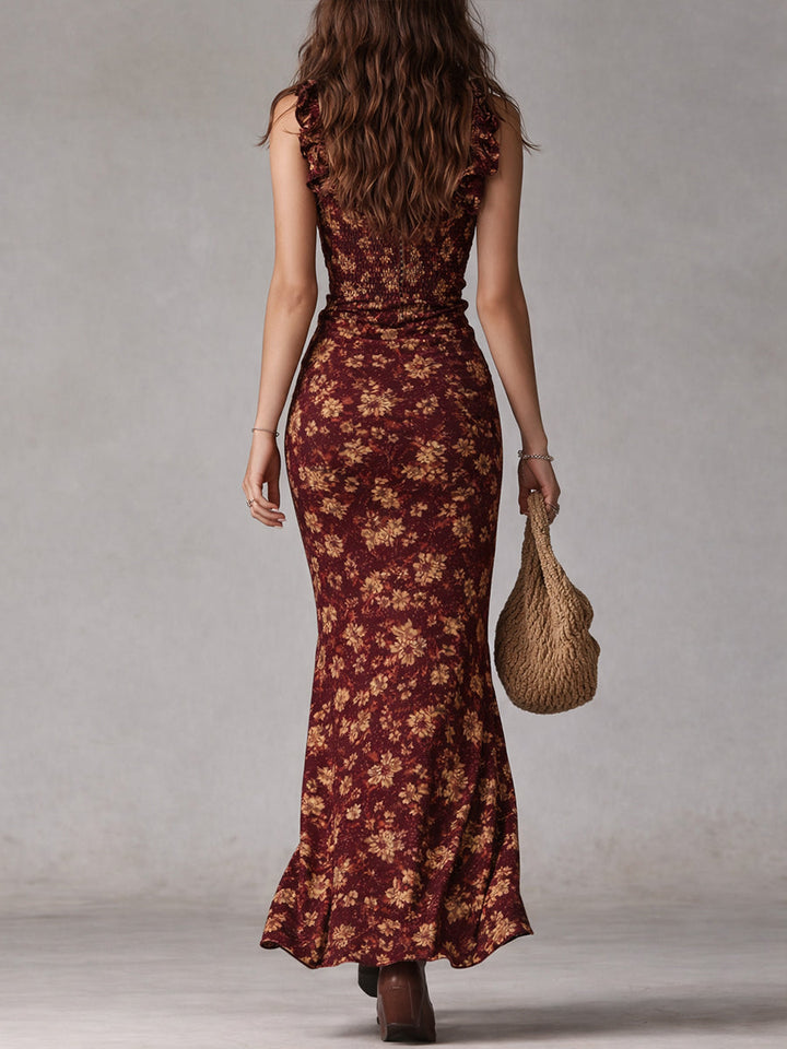 Linda - Boho-Eleganz Maxikleid mit fliessender Silhouette