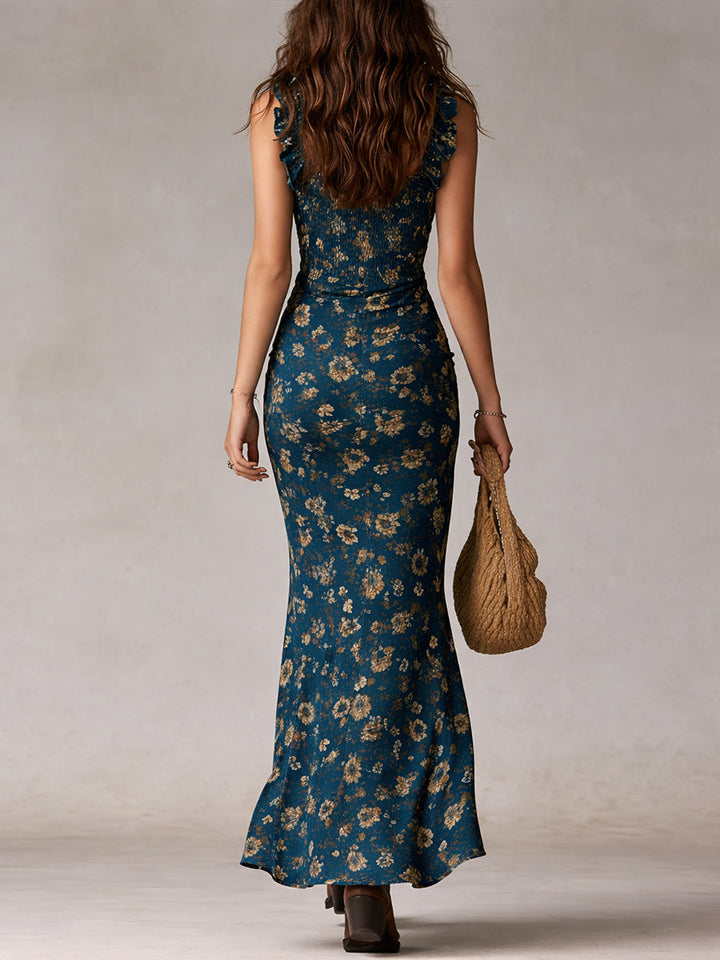 Linda - Boho-Eleganz Maxikleid mit fliessender Silhouette