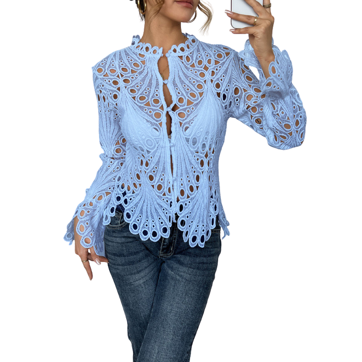 Brielle - Moderne Bluse mit hohlem Detail
