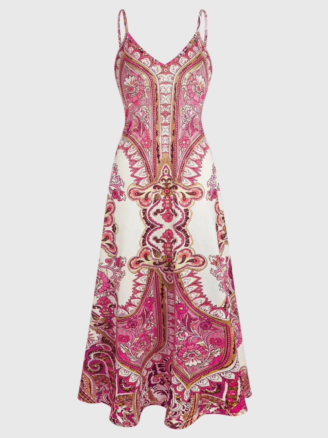 Skye - Boho Blumenmuster Ärmelloses Kleid