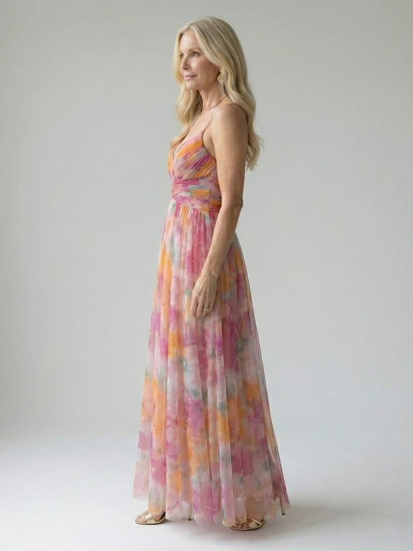 Isel - Soft Wrap Maxi Kleid