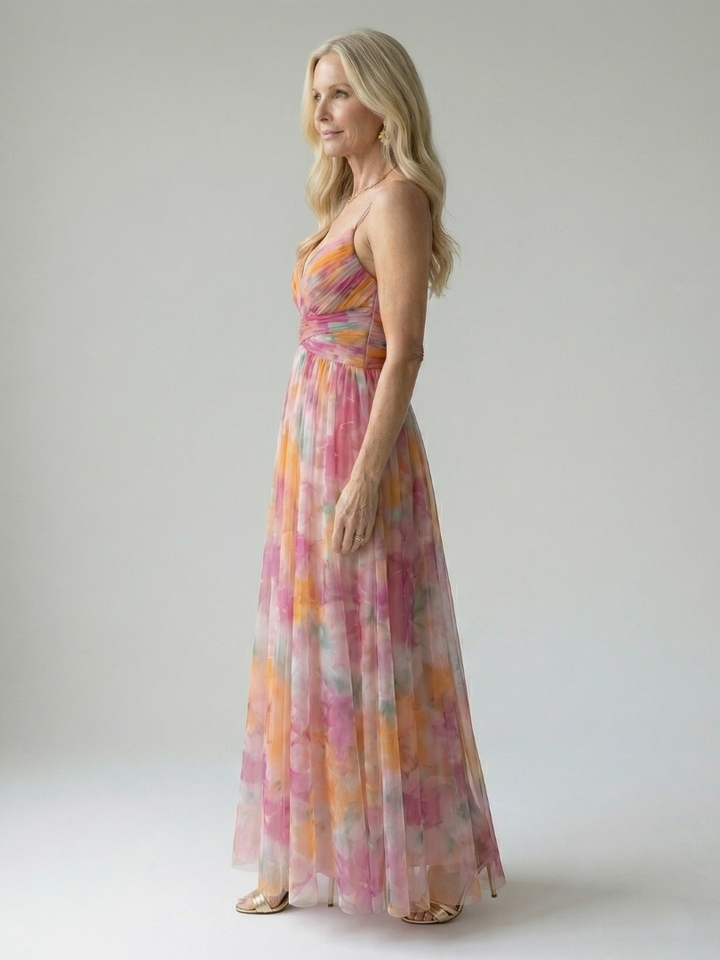 Isel - Soft Wrap Maxi Kleid