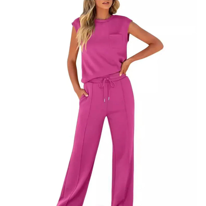 Lolly - Weiches schwarzes Lounge-Set, entspannte Passform, zweiteilig