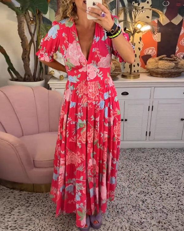 Floriana - Lebhaftes Blumenkleid