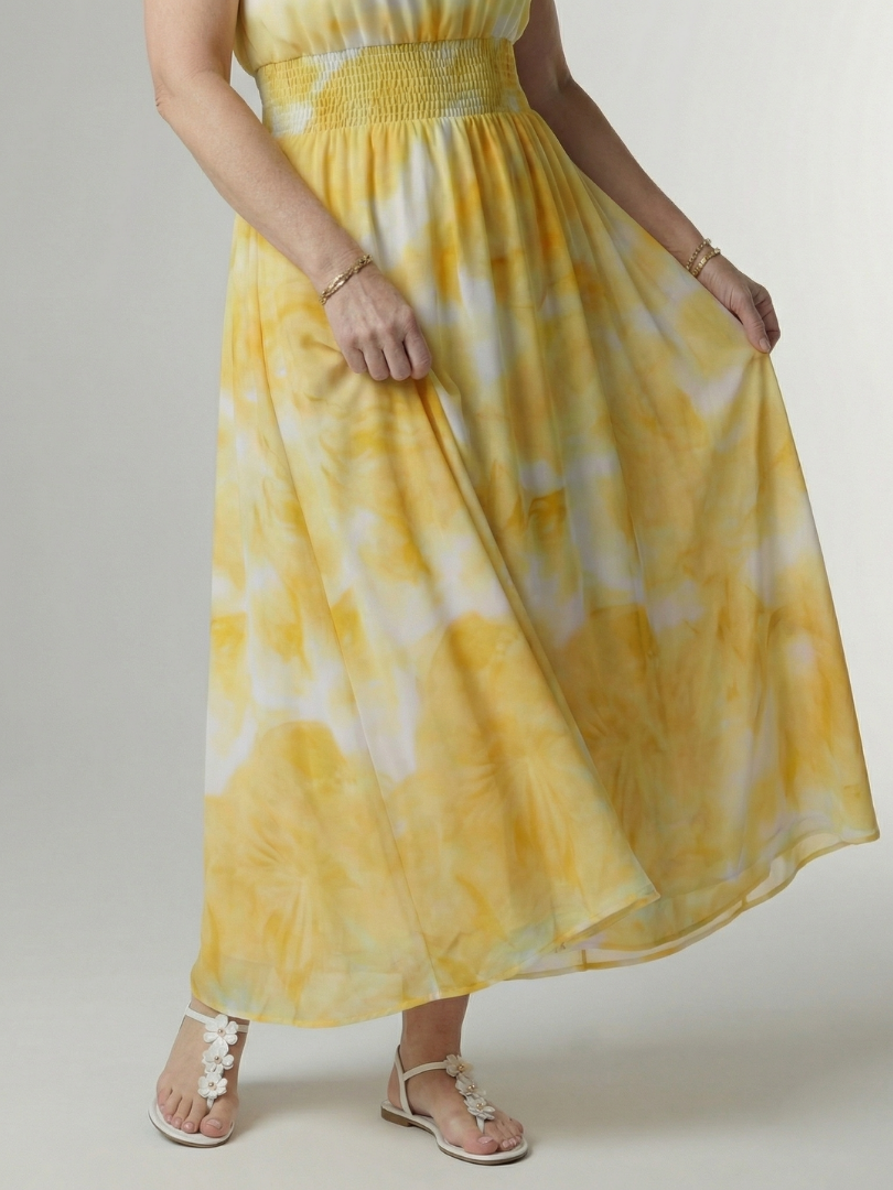Sylin - Gathered Halter Midi Kleid
