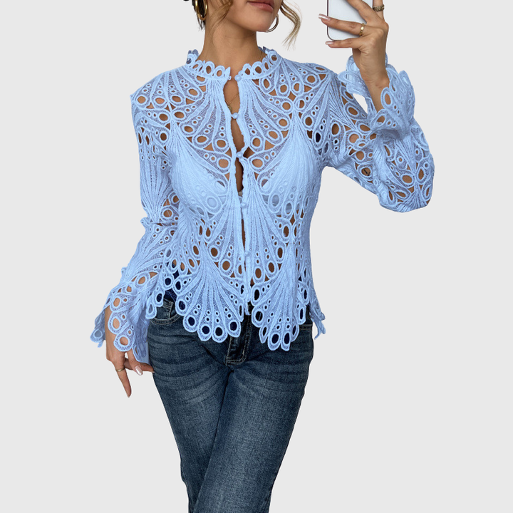 Brielle - Moderne Bluse mit hohlem Detail