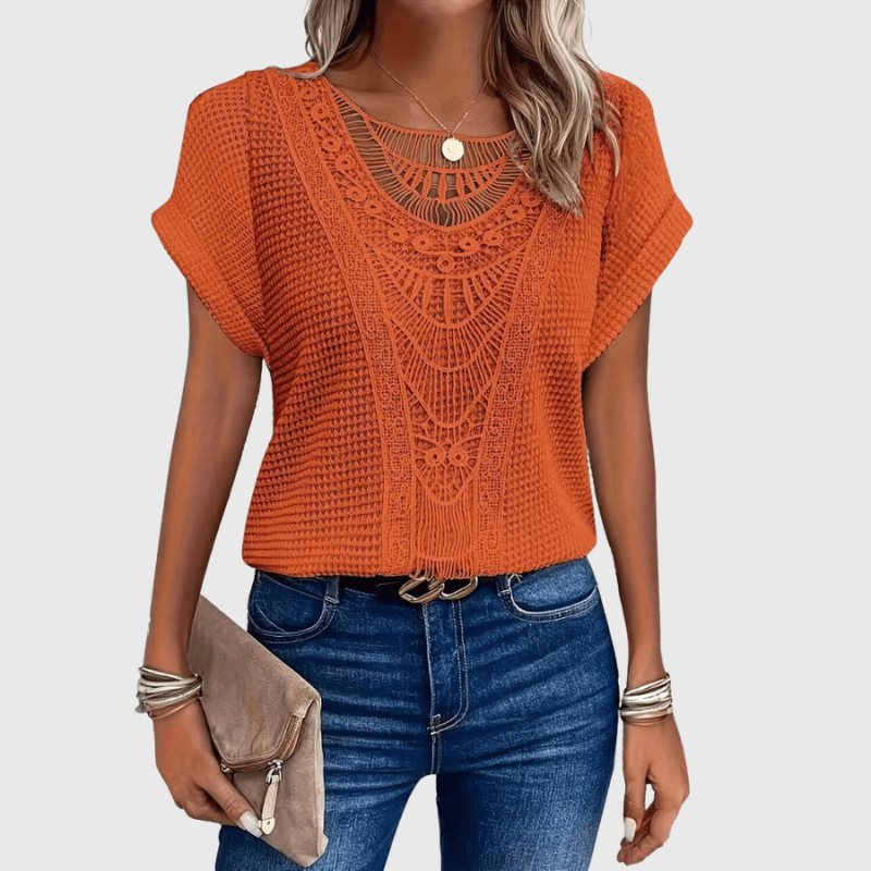 Lucilla - Elegantes Ibiza-Stil Top