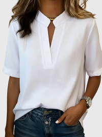Loise - Elegante Bluse mit Raffiniertem Kragen