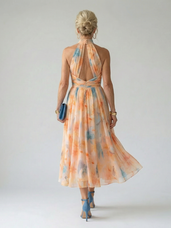 Elin - Weiches Halter-Midi-Kleid