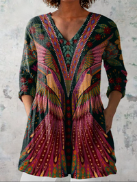 Adrianna - V-Ausschnitt Langarmshirt