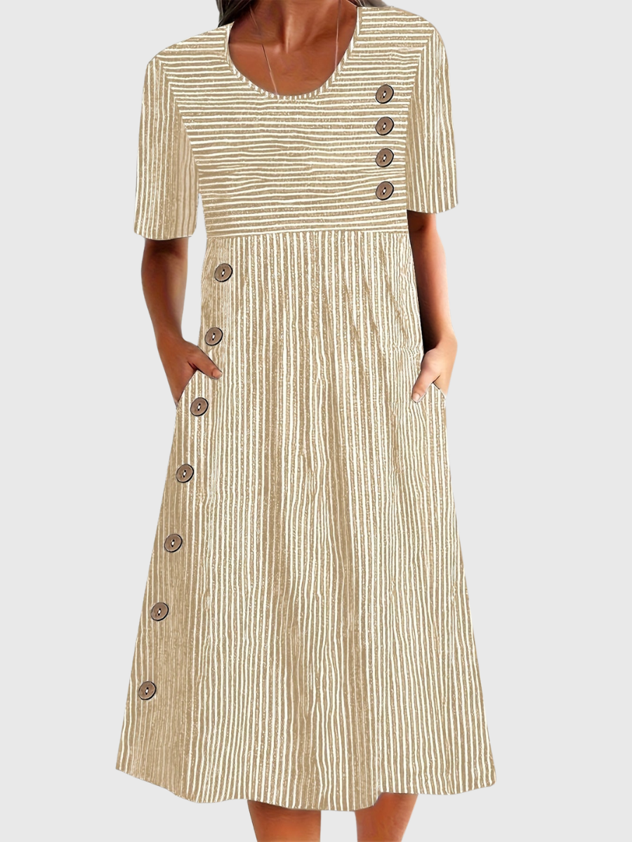 Whitney - Gestreiftes Sommerkleid