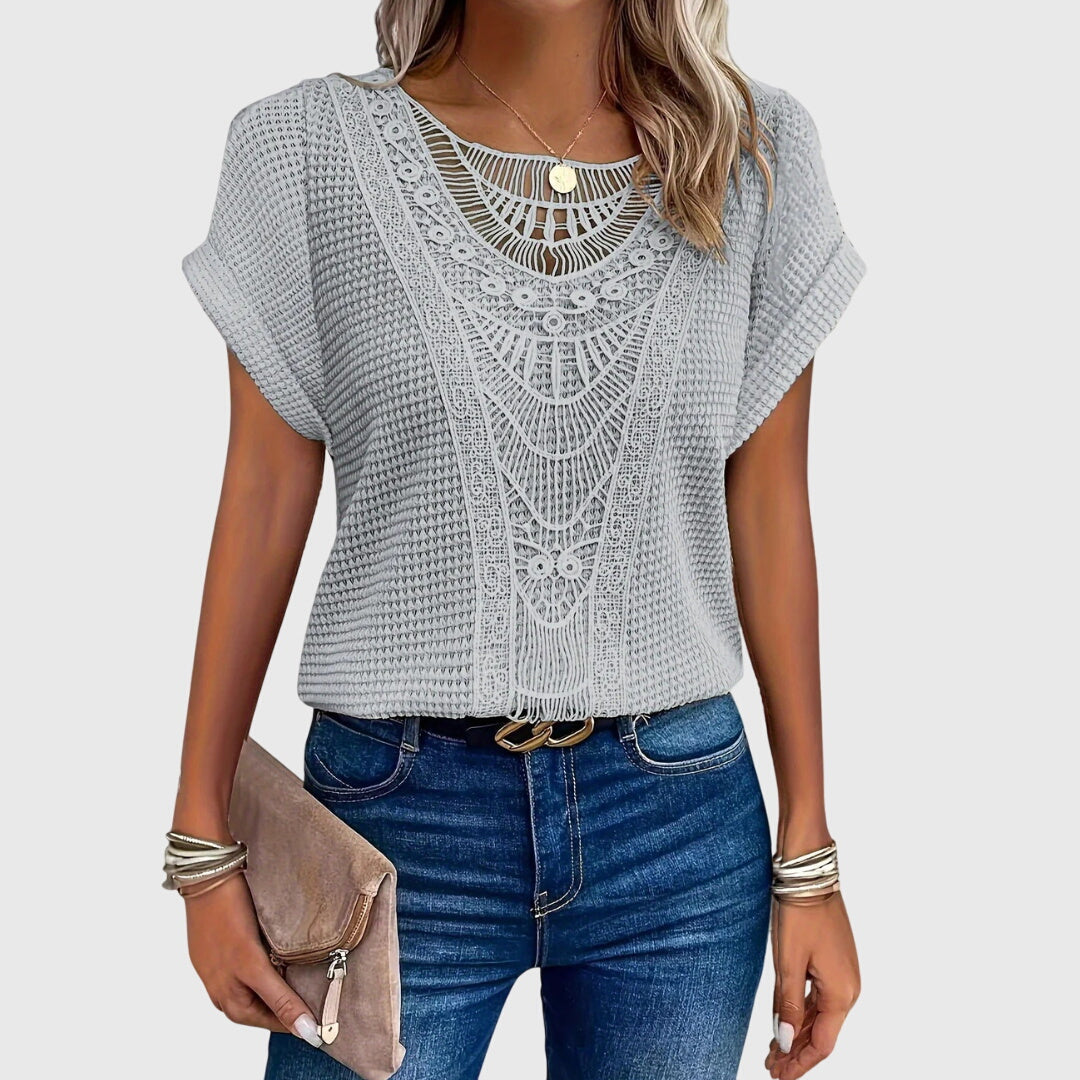 Elaine - Elegante Ibiza-Stil Bluse