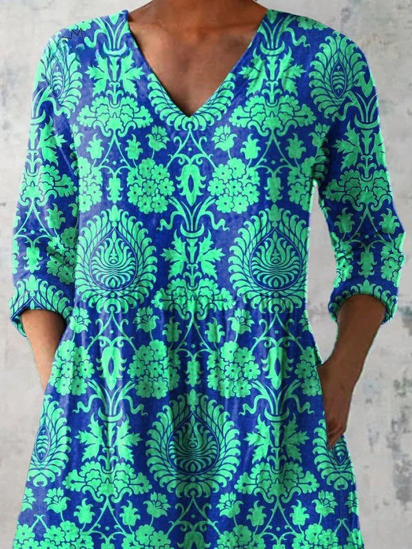 Beatrix - V-Ausschnitt Langarmshirt