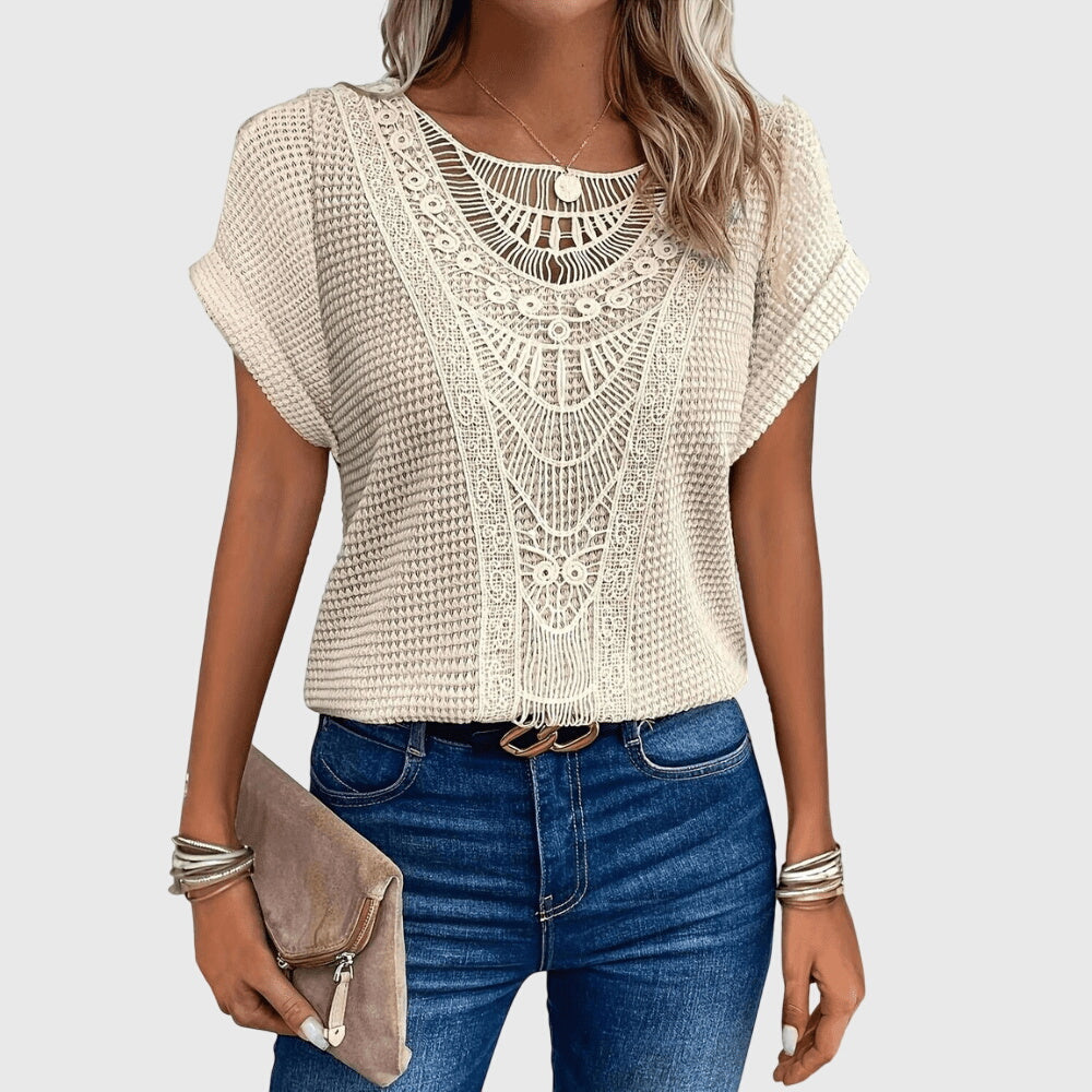 Elaine - Elegante Ibiza-Stil Bluse
