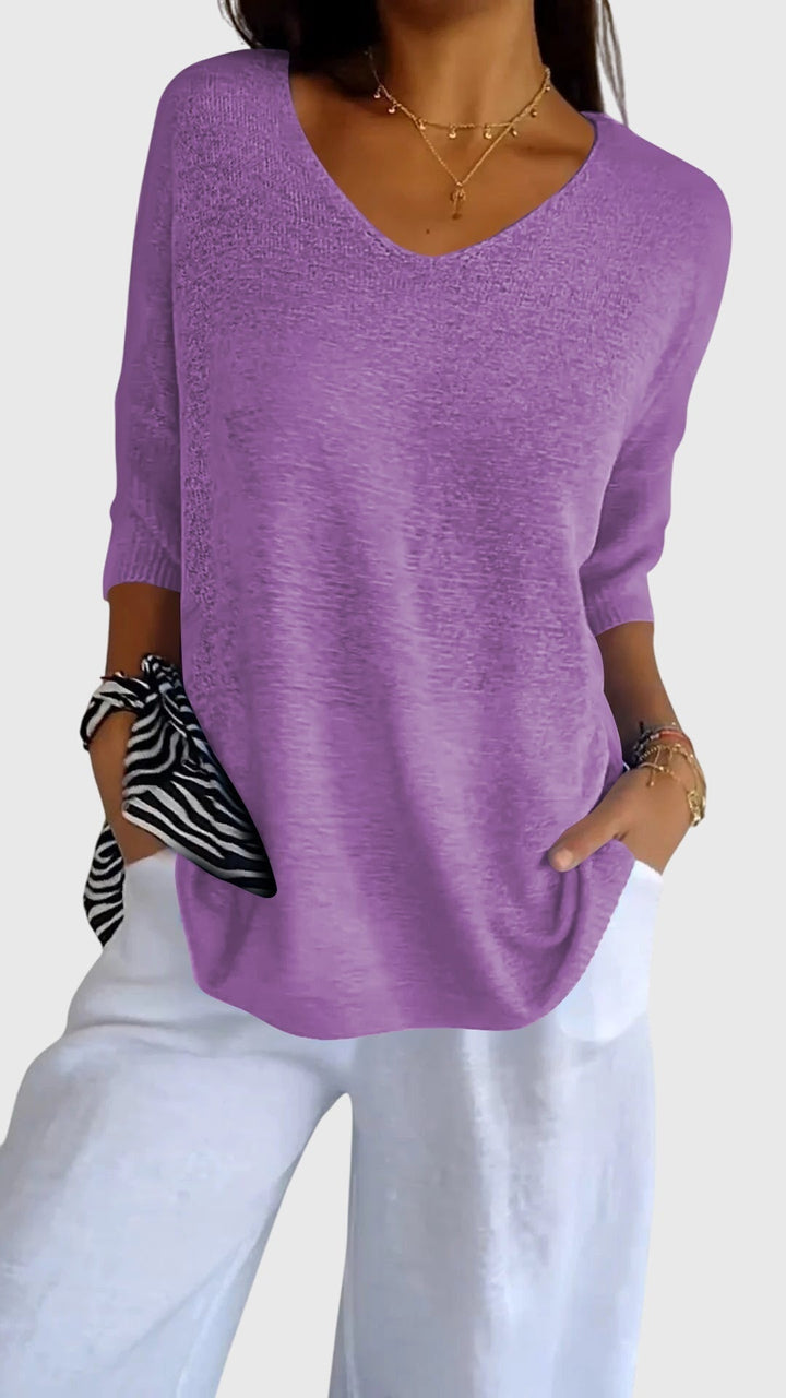 Myrial - Elegantes V-Ausschnitt-Top