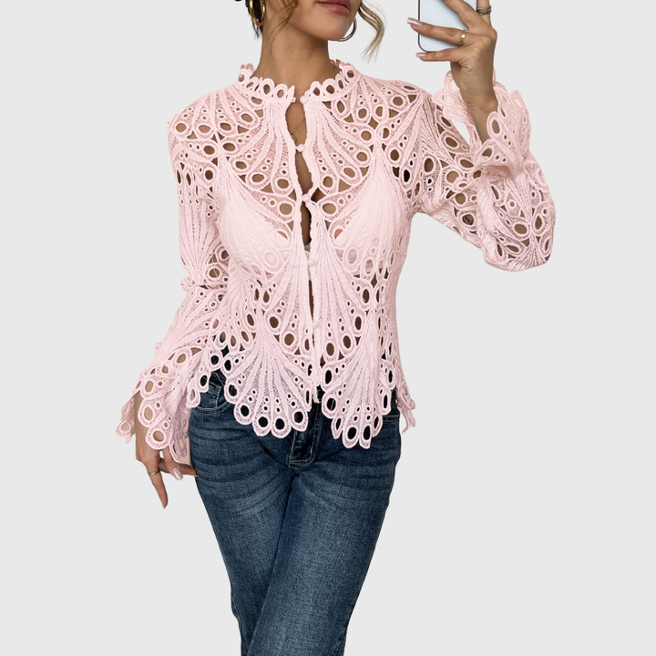 Brielle - Moderne Bluse mit hohlem Detail