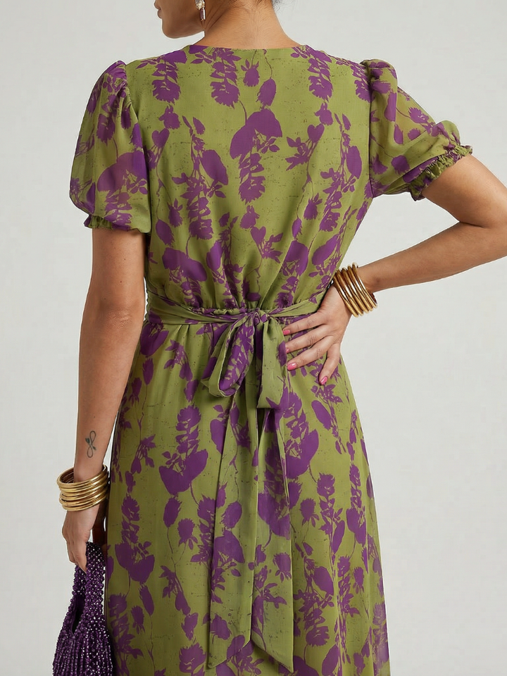 Virel - Entspanntes Blumen-Midi-Kleid
