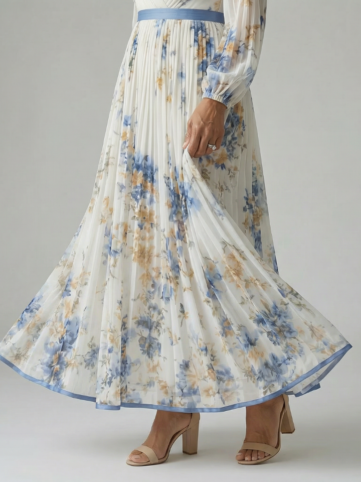 Rielle - Faltenwurf Midi Kleid
