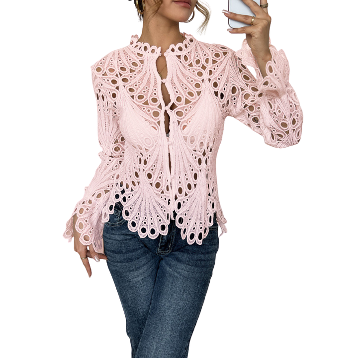 Brielle - Moderne Bluse mit hohlem Detail