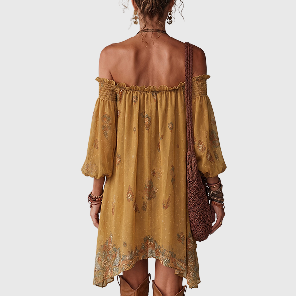 Dakota - Boho-Chic Sommerkleid mit floralem Print