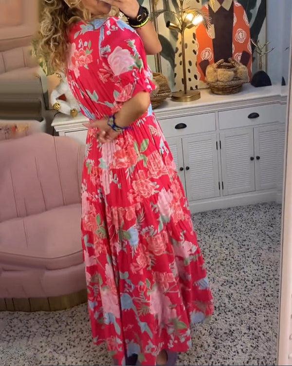 Floriana - Lebhaftes Blumenkleid