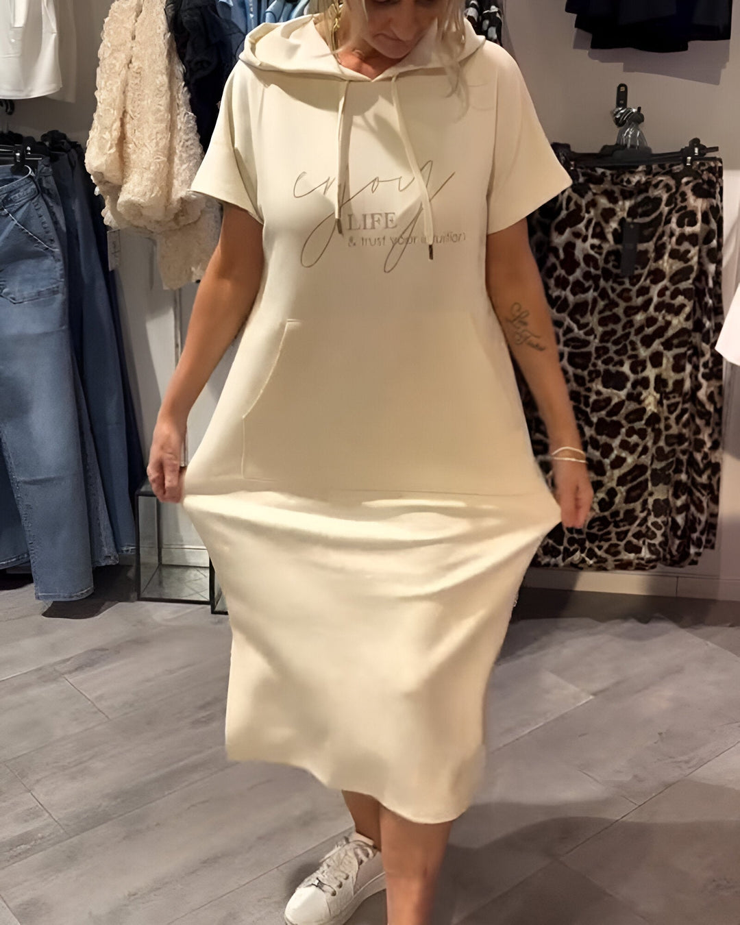 Bridget - Lässiges Hoodie-Kleid