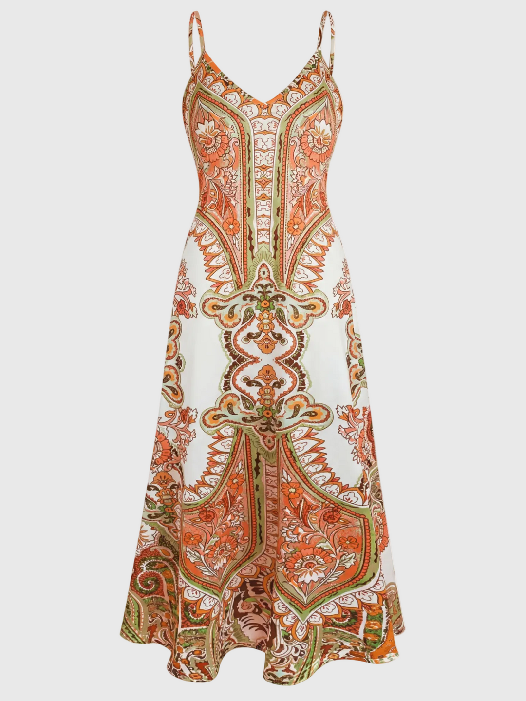 Skye - Boho Blumenmuster Ärmelloses Kleid