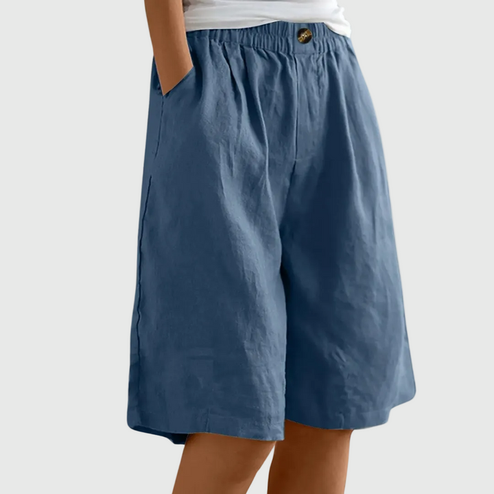 Miley - Elegante Baumwoll-Leinen Shorts