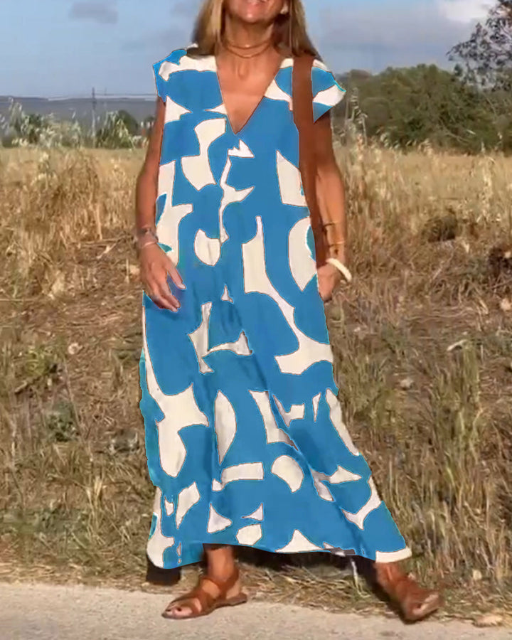Kendall - Lässiges Abstract Kleid
